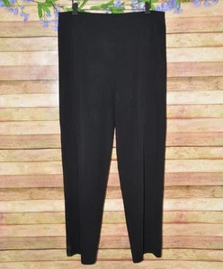 Exclusively Misook Black Pull On Dress Pants Straight Leg Wrinkle Free Womens XL - Picture 1 of 6