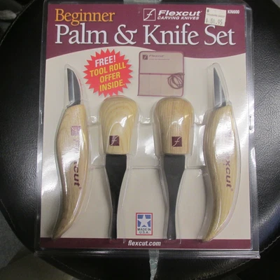 Flexcut #KN600 Beginner Palm and Knife Set nw