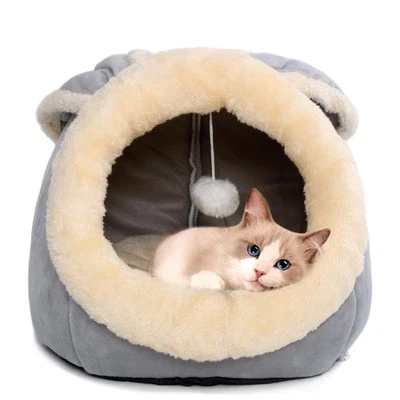 Cama cueva para gatos, suave y cálida, tienda de campaña para gatos - Image 1 of 4