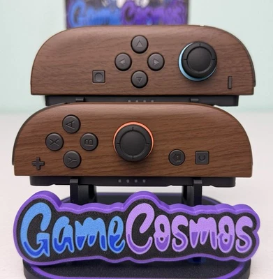 Woodgrain Style - Black Accents - Custom Joycon 2 for the Nintendo Switch 2 - Image 1 of 4