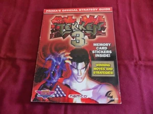 Prima's Tekken 3 Official Strategy Guide Book for Playstation Game  - w stickers - Picture 1 of 3