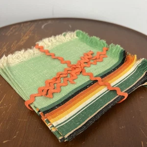 Set 4 tovaglioli vintage in tessuto a righe - Foto 1 di 6