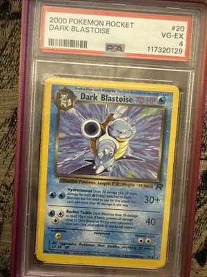 2000 TEAM ROCKET 第 1 版 20 黑暗爆破 罕见 PSA 8 POKEMON  — 第 1/2 张图片