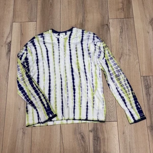 Lululemon Batik Pullover mit Rundhalsausschnitt Größe 2 linear Batik grau Kaschmirmischung gebraucht, in einwandfreiem Zustand - Bild 1 von 8