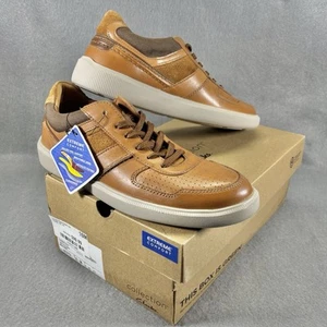 NEW Clarks Cambro Race MENS Shoe Size 10 Low Top Leather Sneaker NWT Box Tag - Picture 1 of 19
