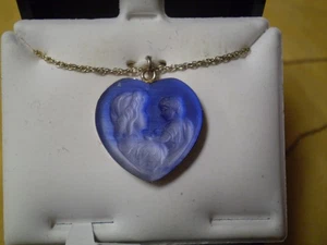 1/20 14K Yellow Gold Filled Ladies Link Necklace w/Heart Pendant       4.3 grams - Picture 1 of 2