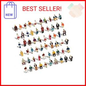 P8711 60pcs HO Scale 1:87 All Seated People Sitting Figures Passengers Model Des - Picture 1 of 2