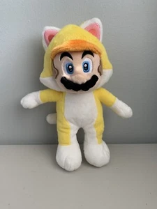 Yellow Cat Suit Mario Plush Super Mario 10” Soft Toy - Picture 1 of 7