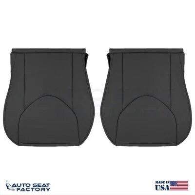 Cubiertas de asiento de vinilo negras inferiores izquierda y derecha sólidas para Toyota RAV4 2006-2012 Foto 1 de 4