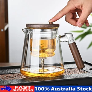 Enchanti Tea Pot,Water Separation Glass Teapot with Wooden Handle,Witchcraft Tea - Picture 1 of 14