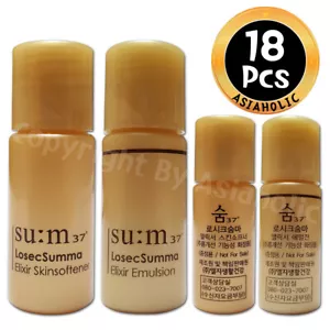 SU:M37 LosecSumma Elixir 5ml Skinsoftner (9pcs) + Emulsion (9pcs) 18pcs Sum37 - Picture 1 of 12