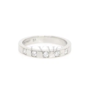 Bvlgari MarryMe Wedding Ring Platinum Diamond Band Proposal Ring Size 51 - Picture 1 of 13