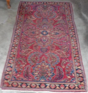 Beautiful Colorful Turkish Style Area Rug – BRIGHT VIVID COLORS – VGC – LOVELY - Picture 1 of 5