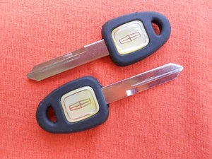 2 Lincoln Original Jewel Key Blank Non-transponder 1997 Made in USA - Foto 1 di 2