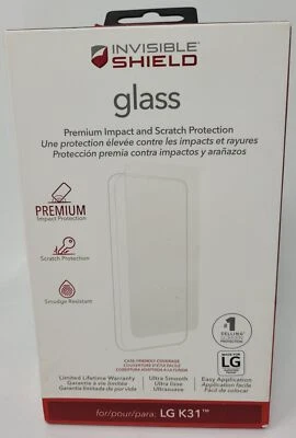 Zagg Screen Protector for LG K31, Glass Premium Screen Cover - Image 1 of 2