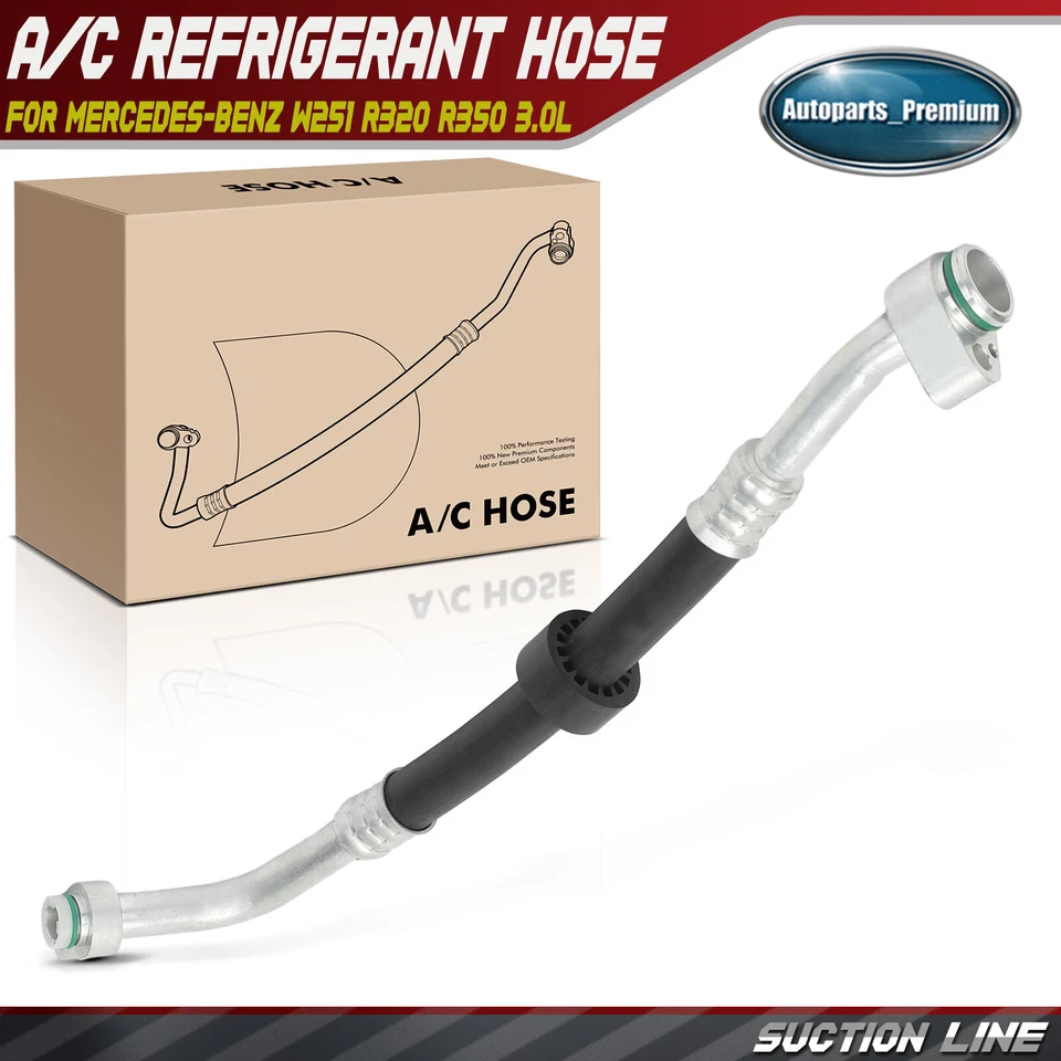 Manguera de línea de succión de refrigerador de aire acondicionado para Mercedes-Benz W251 R320 2007-2009 R350 3,0 L Foto 1 de 4