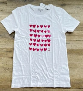 J. T-shirt Crew donna "Festa della mamma" mamma vestibilità classica cuori rosa caldo - Foto 1 di 9