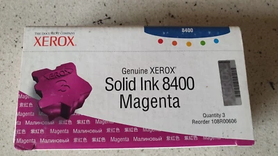 Genuine Xerox 108R00606 Magenta Solid Ink for 8400 3 Pack See Photos - Image 1 of 3
