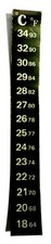 STICK ON THERMOMETER STRIP AQUARIUM TEMPERATURE HOME BREW BEER  STICKER TANK 