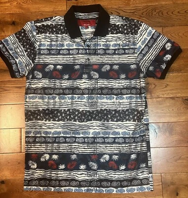 Мужская рубашка-поло с коротким рукавом Patron Cito темно-синяя/белая/красная S - Изображение 1 из 4