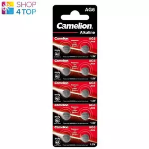 10 CAMELION LR921 ALKALINE BATTERIES LR69 371 NO MERCURY 1.5V 10BL EXP 2028 NEW - Picture 1 of 1