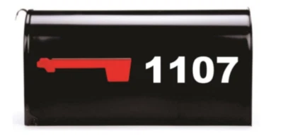 SET OF 2 Custom Mailbox Numbers Vinyl Decals / Stickers - Choose Size & Color - Image 1 of 4