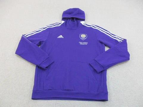 Orlando City Sweater Adult Medium Purple Soccer Futbol Sweatshirt Adidas Mens * Cover