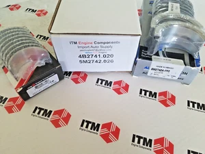 Volvo B18, B20 62-73 Main & Rod Bearing Set +.020 O/S Penta AQ115 & AQ130 -73 - Picture 1 of 3
