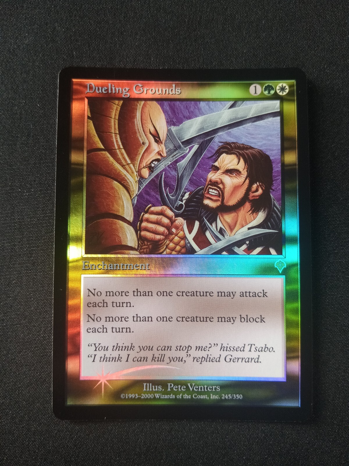 Dueling Grounds Foil Invasion NM Rare Multicolor Enchantment MTG