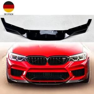 Lèvre spoiler pare-chocs avant Pour BMW 5er F90 M5 2018-2020 Noir Brillant - Imagen 1 de 7