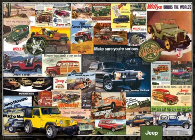 Eurographics Jeep Advertising Collection 1000 Piece Jigsaw Puzzle - Image 1 of 2