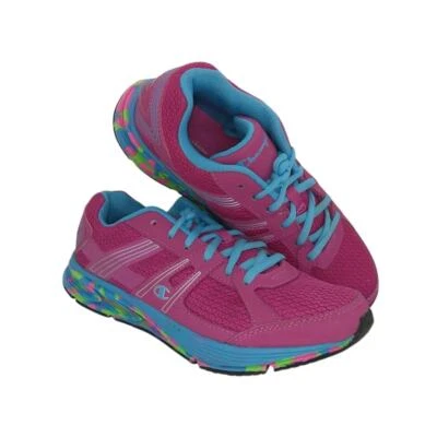 Tenis para correr Champion para mujer usados rosa y verde azulado - talla 8 Foto 1 de 4