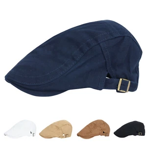 Mens Womens Simple Washable Breathable Cap British Retro Ward Hat Adjustable New - Picture 1 of 25