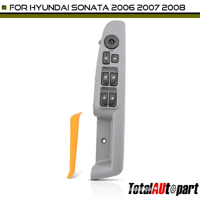 Beige Power Window Switch for Hyundai Sonata 2006 2007 2008 Front Left Driver - Image 1 of 4