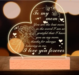 Mother's day Gifts for Mom from Daughter Son- Mom Birthday Gifts Night Light - Picture 1 of 7