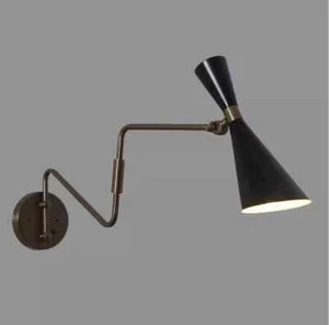 Stilnovo Stil Einzellampe Gelenkleuchter Mid Century Modern Messing Wandleuchter - Bild 1 von 3