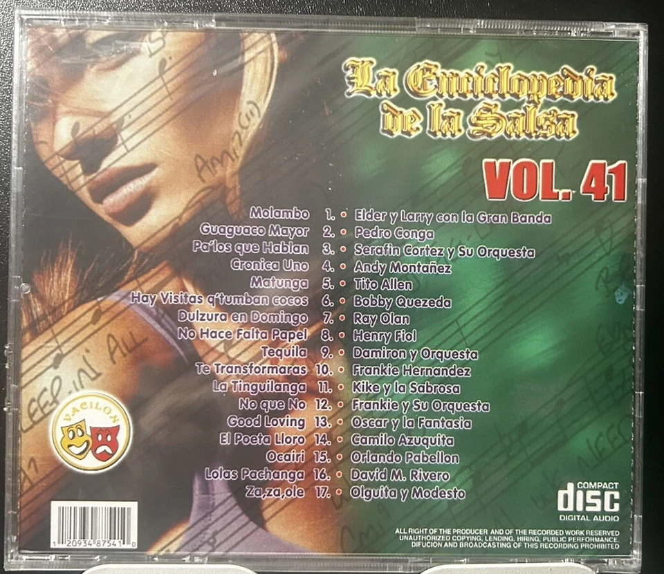 Rare CD  No Longer Made Enciclopedia Salsa V41 Pa los que hablan Serafin Cortez - Image 1 of 1