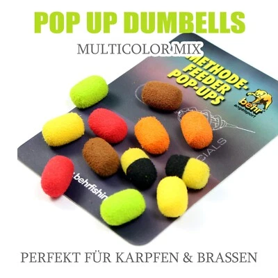 12x POP-UP Dumbells MIX 12x8mm | Wafter Pellets für Method Feeder Köder Karpfen - Bild 1 von 3