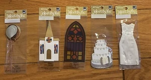 Jolee’s By You Scrapbook Stickers Lot of 5 +EK Success NRFP~ Wedding Bride Groom - Picture 1 of 2