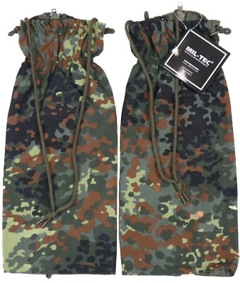 German Army Flecktarn Waterproof Snow Gaiters Hunting Hiking Camping Mil-Tec  - Image 1 of 4