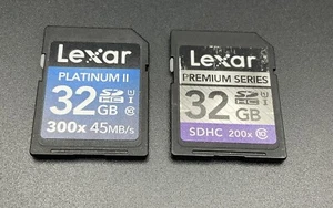 Lot Of 2 LEXAR Platinum 32GB SD SDHC Class 10 Memory Cards Tested & Tracked Post - Picture 1 of 2