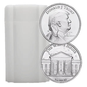 Tube of 20 - 45th President - 1 oz .999 Fine Silver Round - Picture 1 of 3