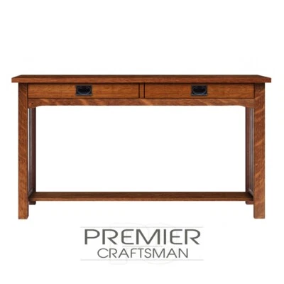 Mission Stickley Style Sofa Table Console Craftsman Arts Crafts Minimalist Entry - Image 1 of 3