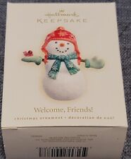 Hallmark WELCOME FRIENDS Snowman w/Cardinal Keepsake Ornament 2007 w/Box