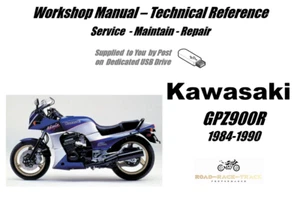 Kawasaki GPZ900R GPZ900 R Service Reparatur Werkstatthandbuch USB 1984-1990 - Bild 1 von 7