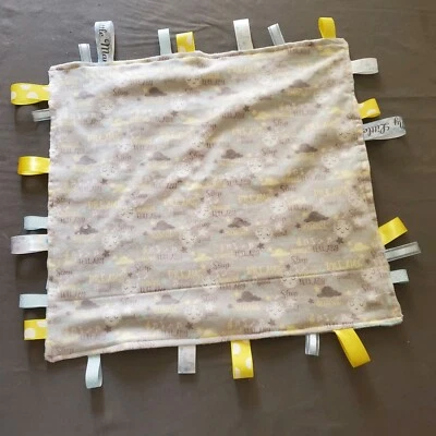 Manta de seguridad para bebé Snuggle and Minky Tag Lovey - gris, azul, amarillo Foto 1 de 2