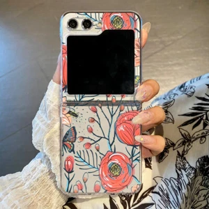 Funda protectora para Samsung Galaxy Z Flip6 Flip5 Flip4 Hard Case Rose Folding Cover - Imagen 1 de 16