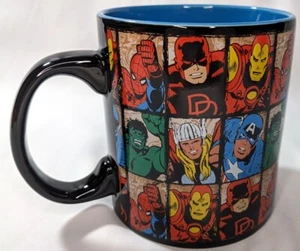 Taza grande de cerámica de personajes de Marvel Comics que muestra 6 personajes diferentes - Imagen 1 de 5