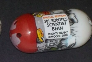 2010 Mighty Beanz "Special Edition Bean" #381 Robotics Scientist bean - Picture 1 of 3