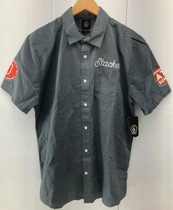 Volcom Mens Large Gray Slacker Short Sleeve Button Shirt OpenStack Summit 2016 - Picture 1 of 10